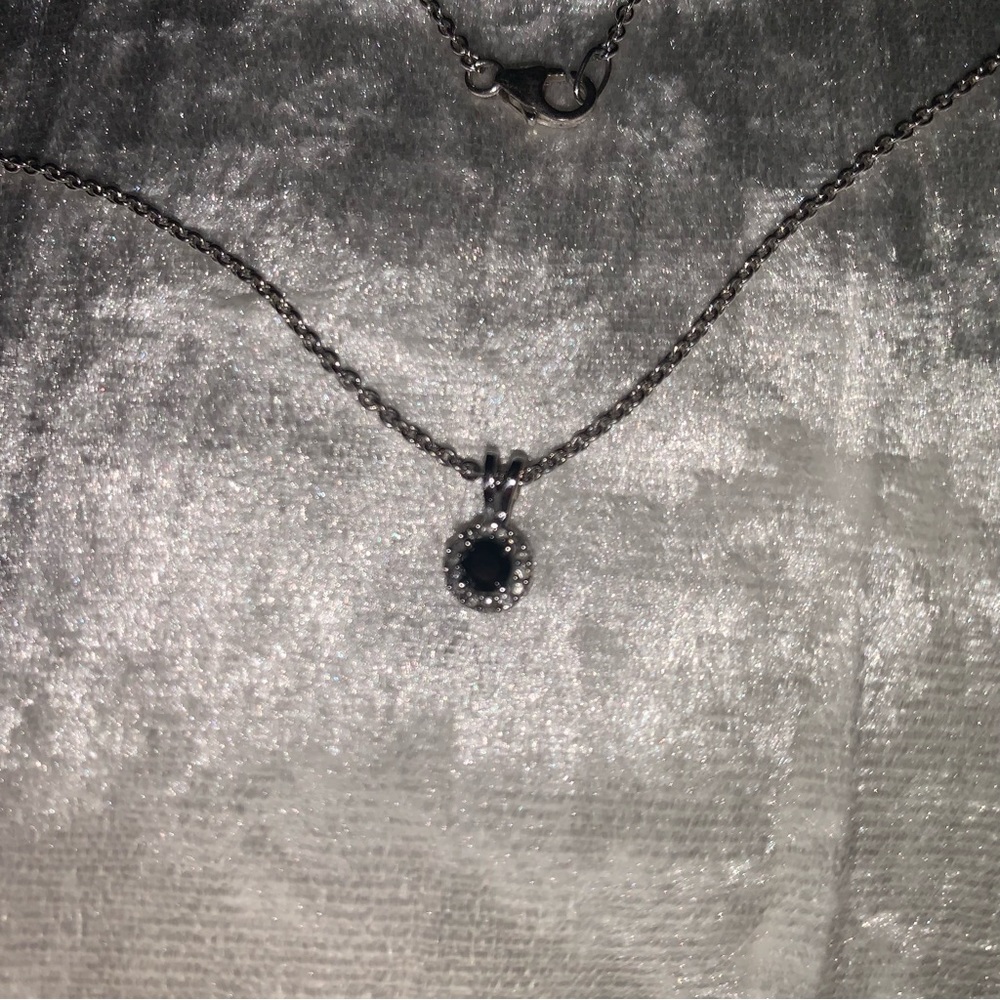 Black & White Diamond Pendant